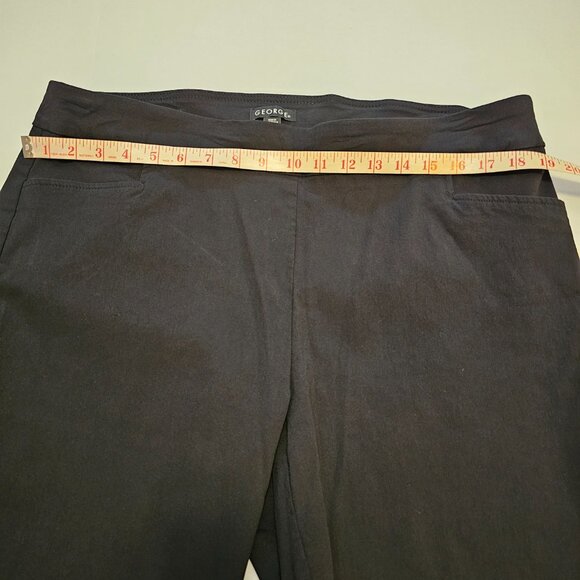 George, Plus Size 2X (18W-20W) Classic, Black, Dress Shorts - Picture 4 of 8